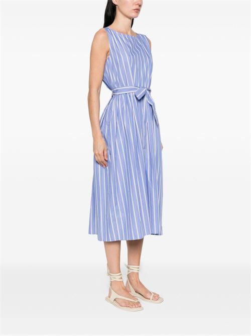 Abito donna Emme Marella lungo smanicato a righe lavanda EMME Marella | KABALA022